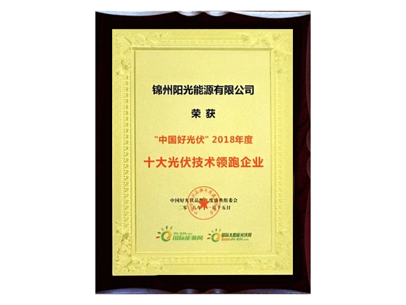 十大光伏技術領跑企業(yè)